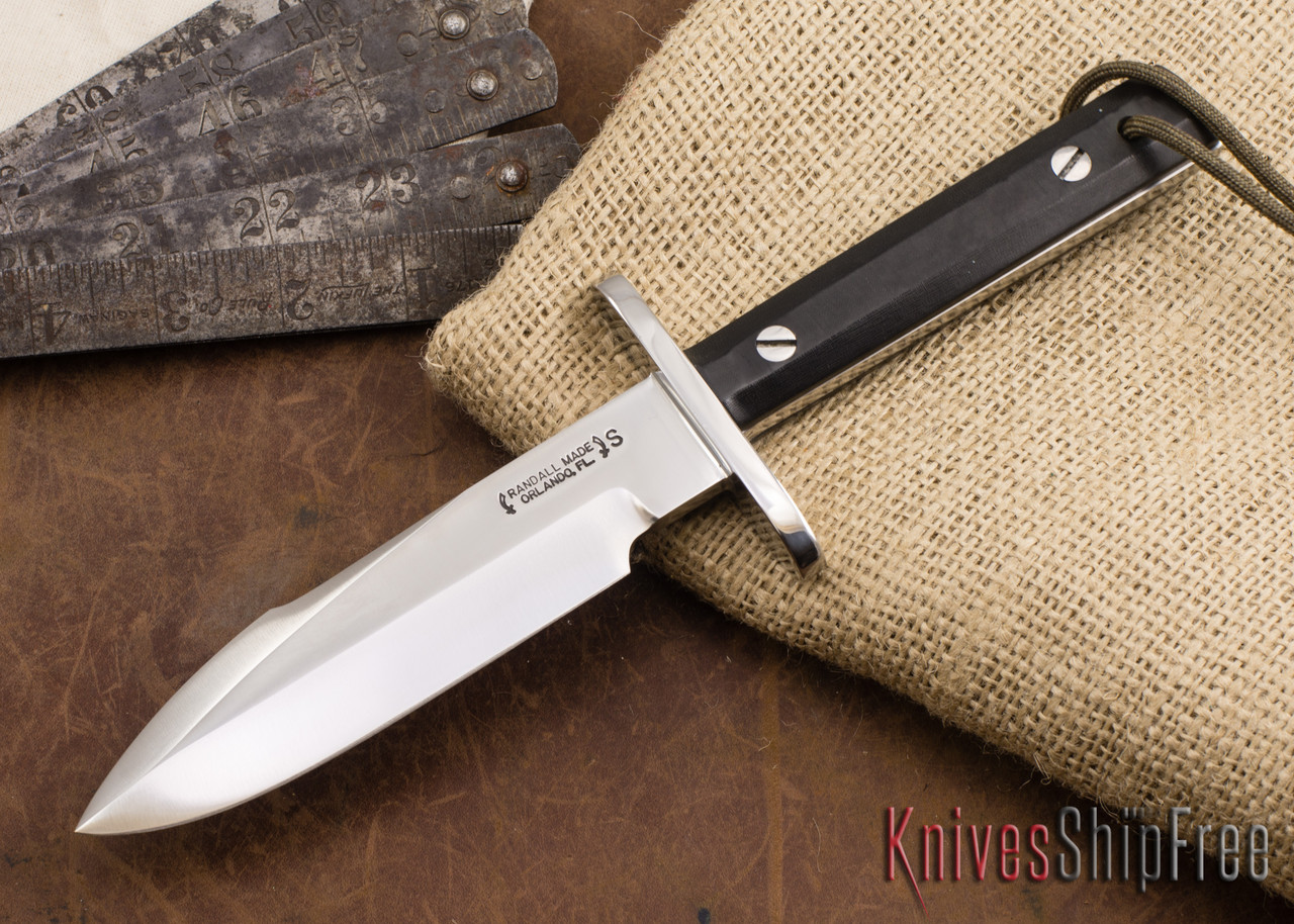 Randall Made Knives: Model 17 Astro - Stainless Steel - Black
