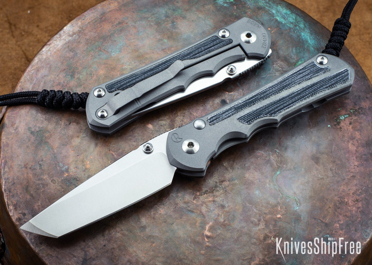 新品登場Chris Reeve large Inkosi Tanto LH black canvas micarta inlay その他