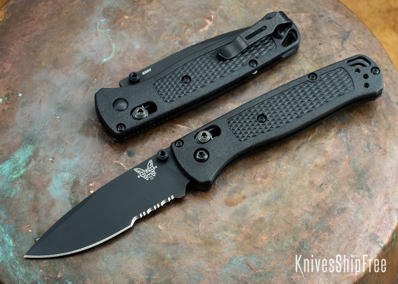 High-Quality 535BK-2 Bugout® Knife - Black Drop-Point