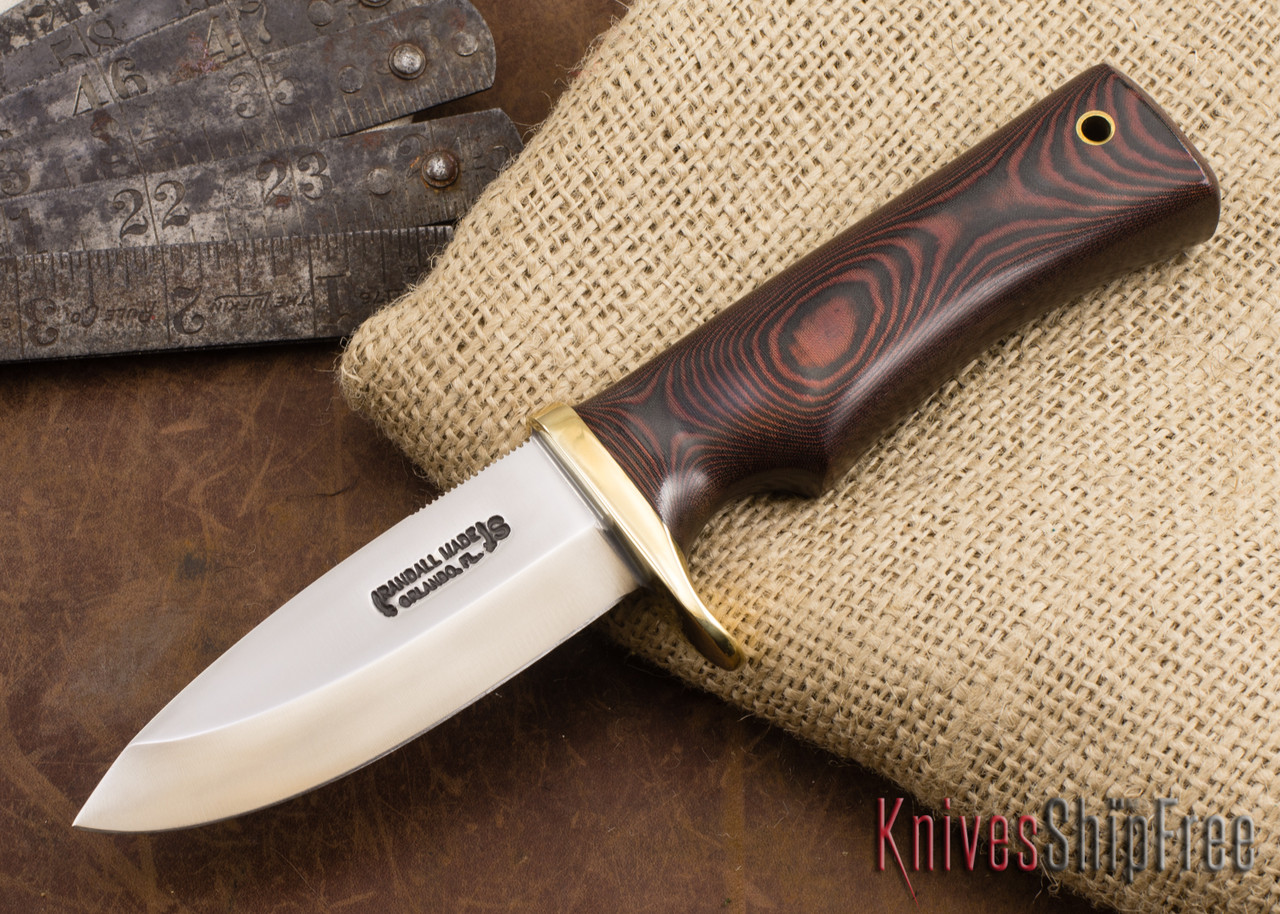 Randall Made Knives: Fireman Special - Black & Red Micarta