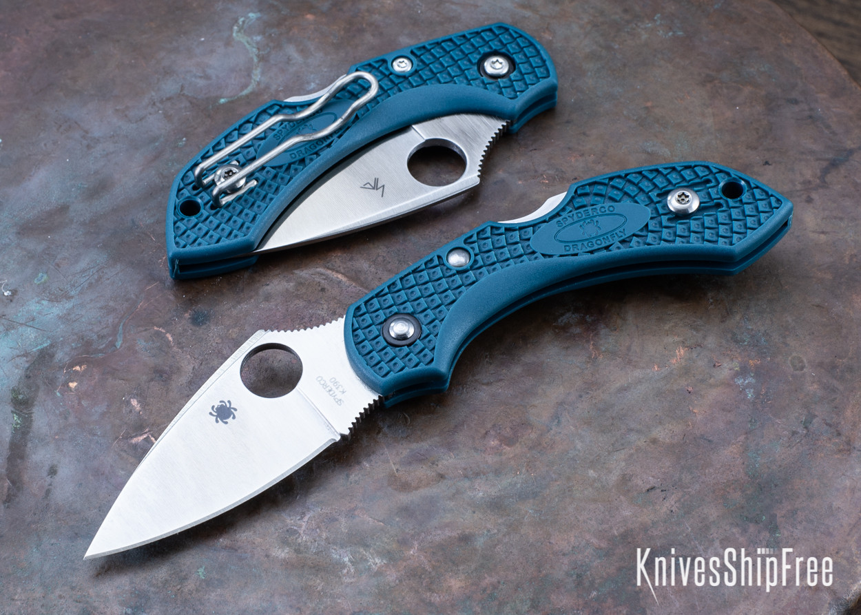 Spyderco: Dragonfly 2 Lightweight - Blue FRN - K390 - C28FP2K390