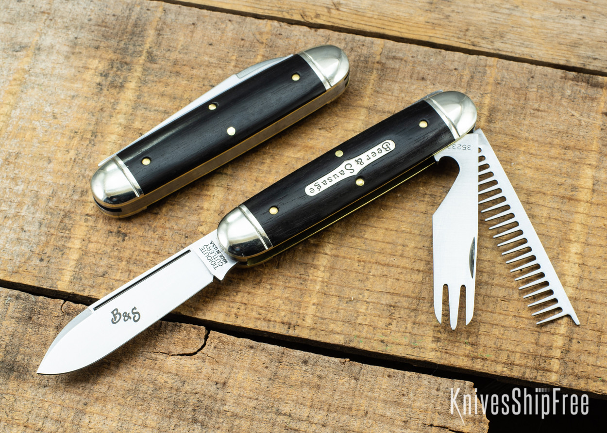 Great Eastern Cutlery: #35 Beer & Sausage Knife - Gabon Ebony