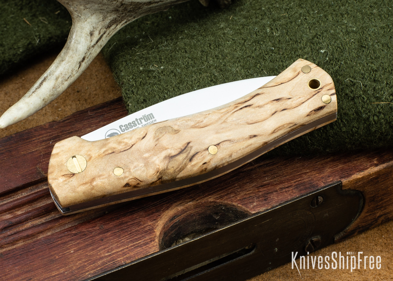 Casstrom Lars Falt Slipjoint Curly Birch 19