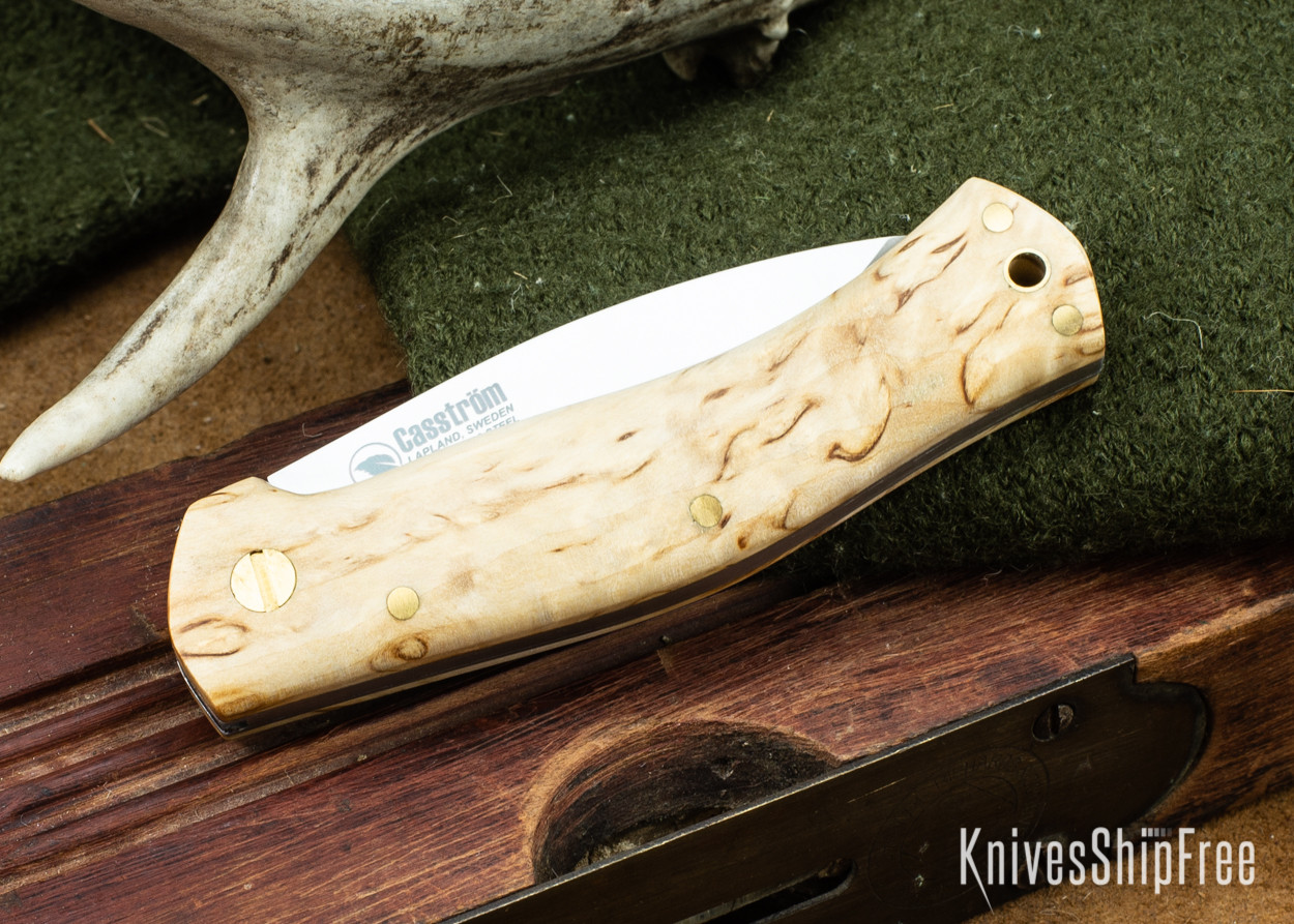 Casstrom Lars Falt Slipjoint Curly Birch 20