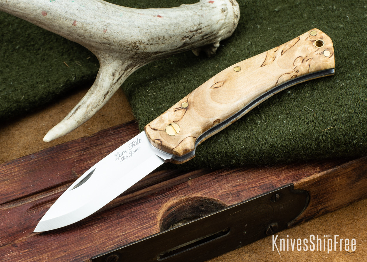 Casstrom Lars Falt Slipjoint Curly Birch 37