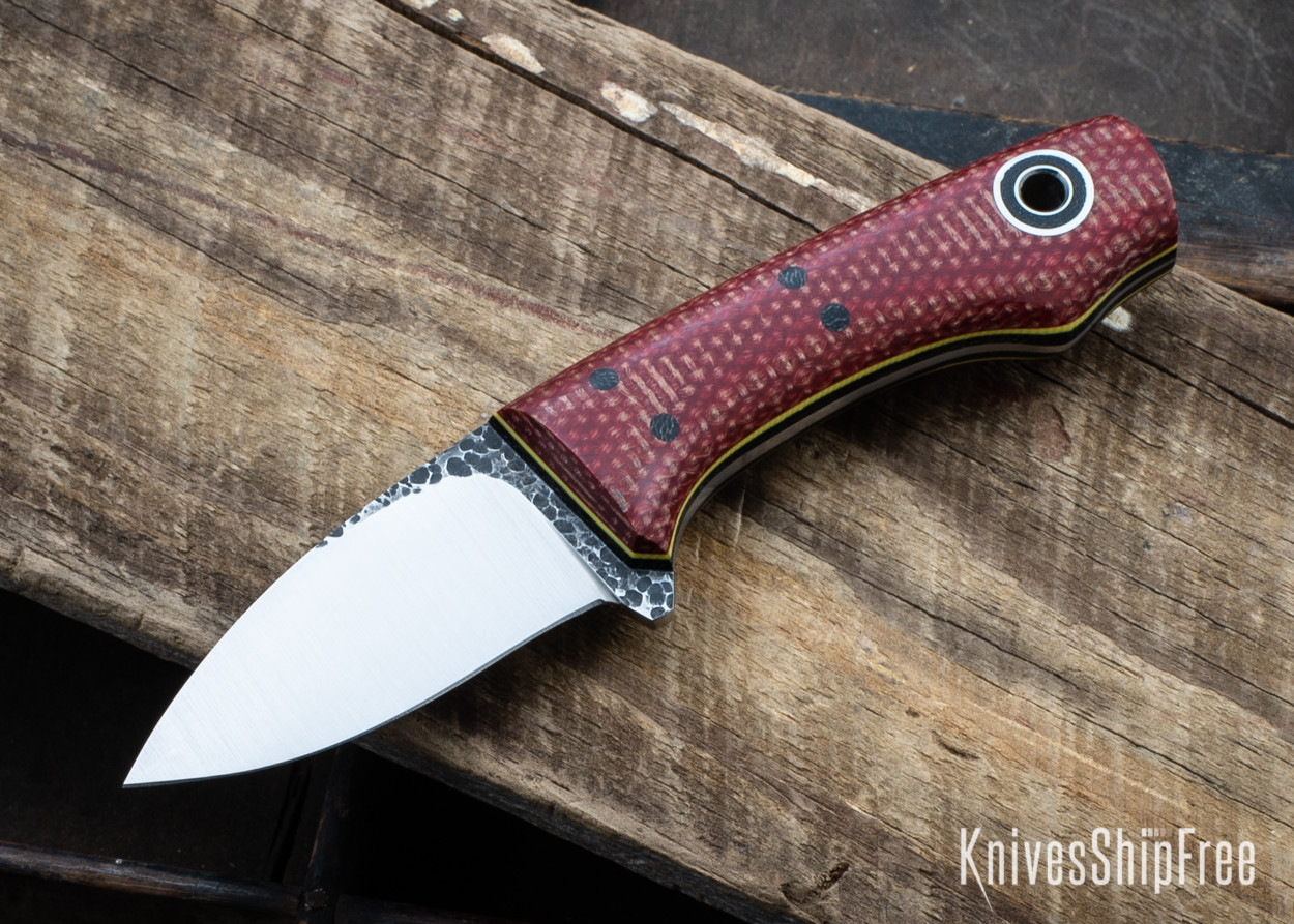 Fiddleback Forge: Lil SnowBill - Firedog Micarta - Black & Yellow