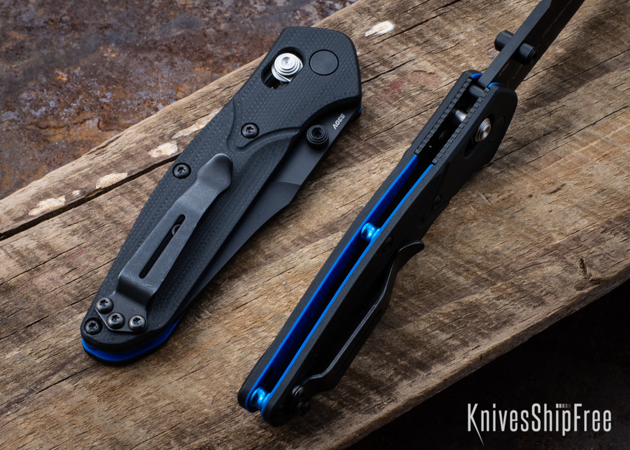 Benchmade Knives: 945BK-1 Mini Osborne - Black G-10 - CPM-S30V