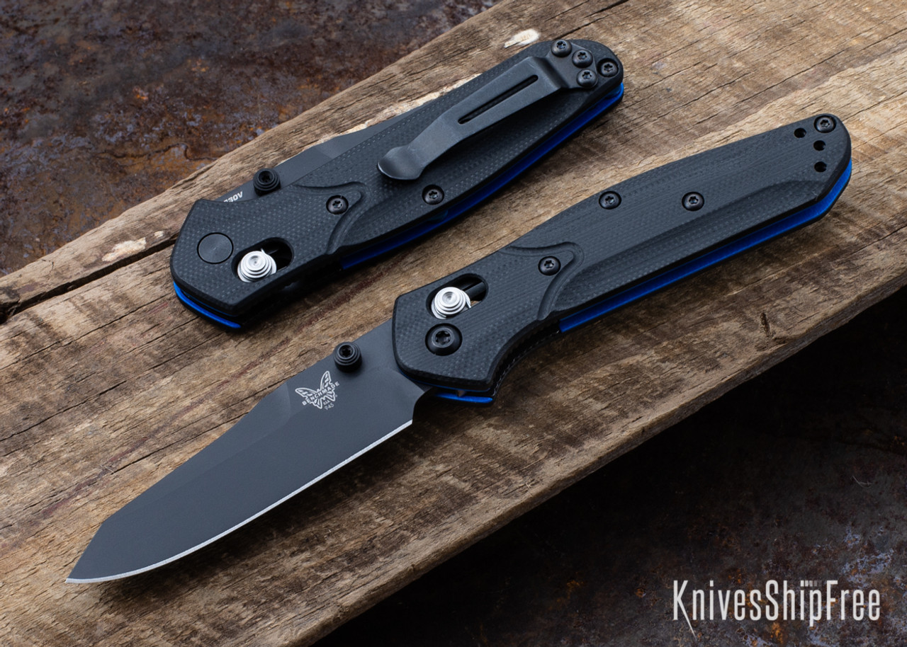 Benchmade Knives: 945BK-1 Mini Osborne - Black G-10 - CPM-S30V