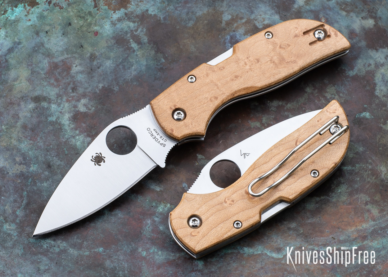 ザ・メープル Spyderco: Chaparral - Birdseye Maple - CTS-XHP - C152WDP