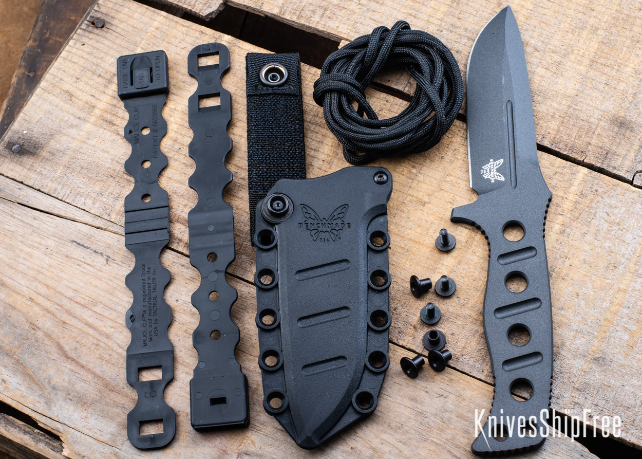 Benchmade Knives: 375BK-1 Adamas Fixed Blade - CPM CruWear