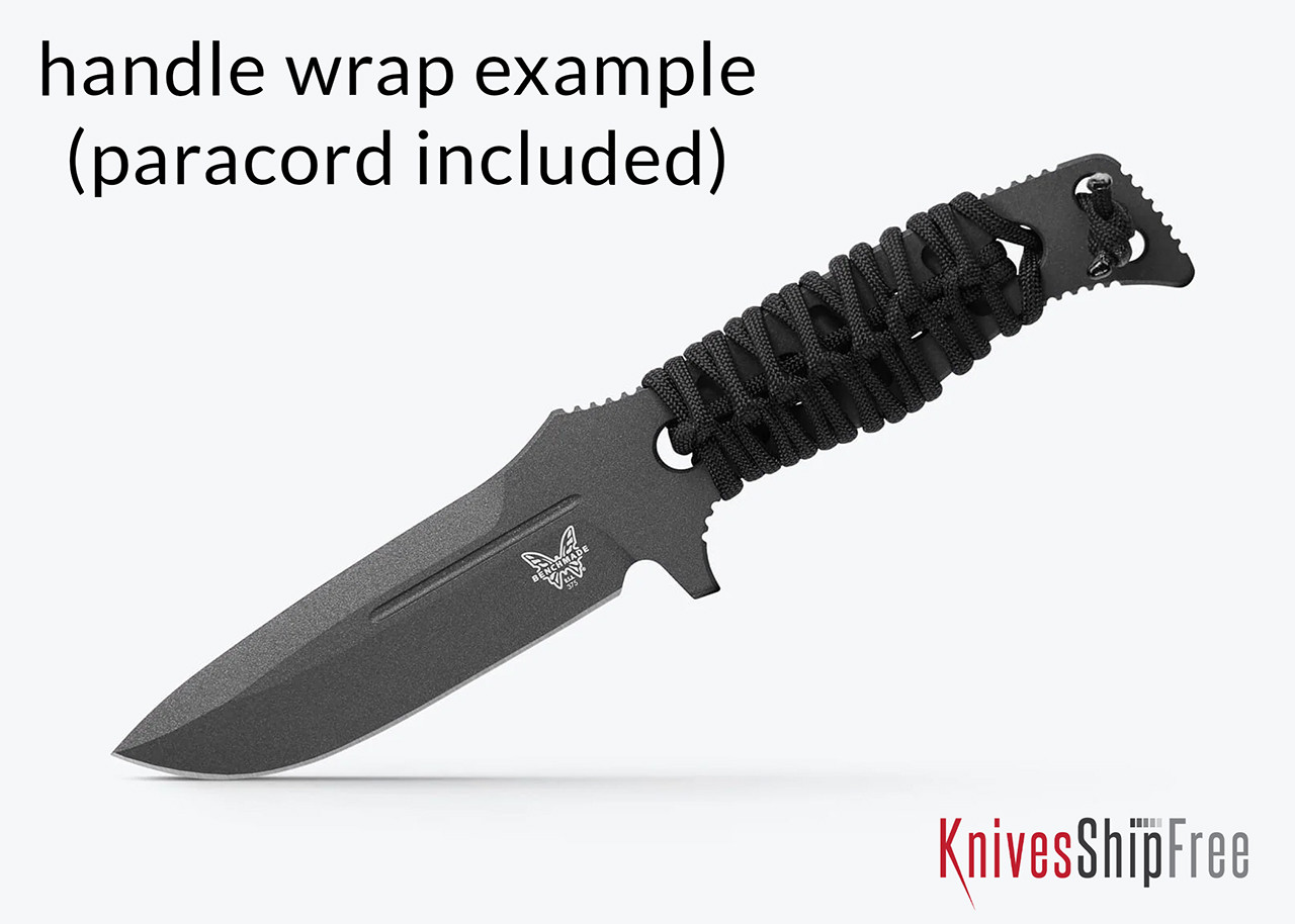 Benchmade Knives: 375BK-1 Adamas Fixed Blade - CPM CruWear