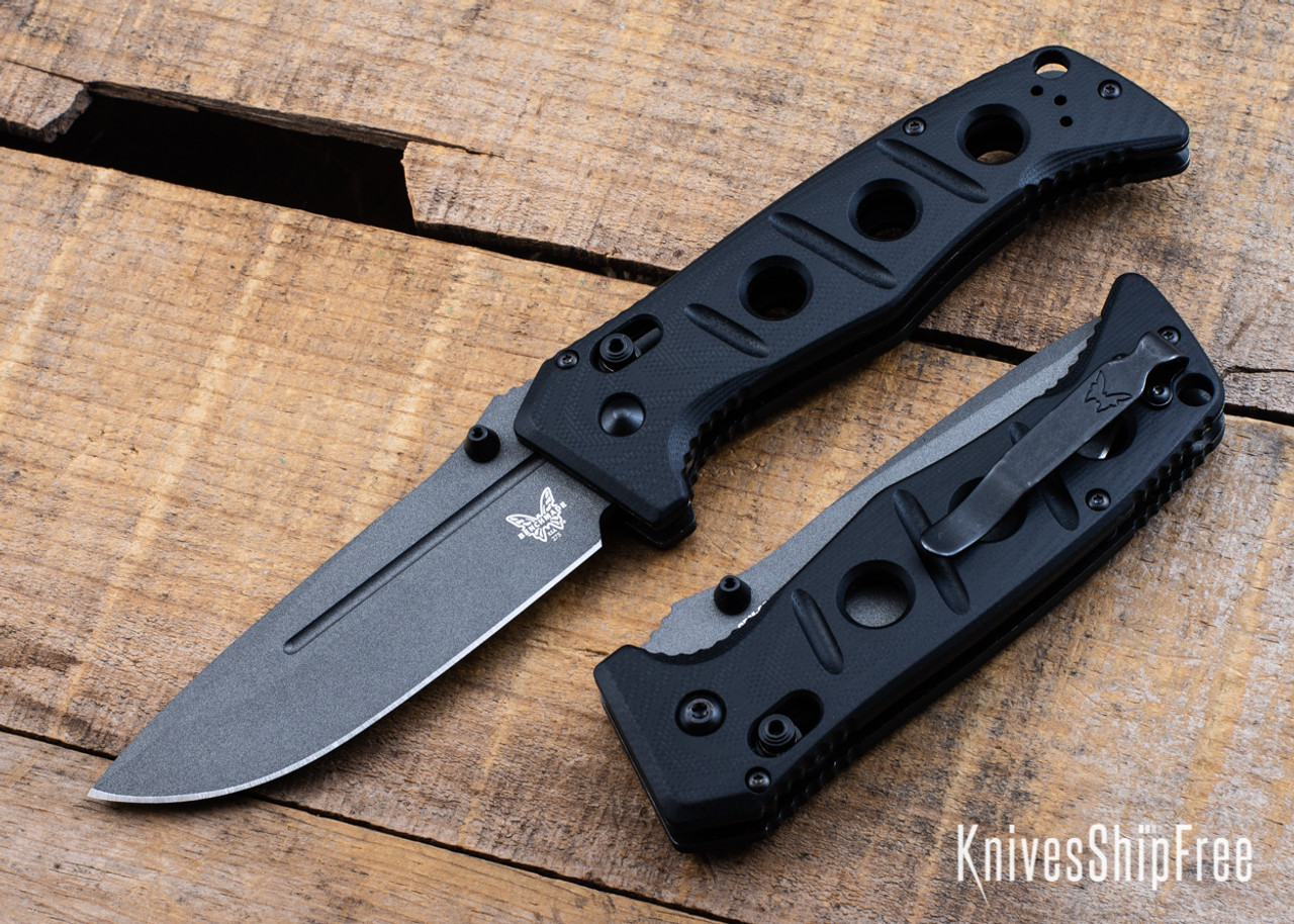 Benchmade Knives: 275GY-1 Adamas - Black G-10 - CPM CruWear