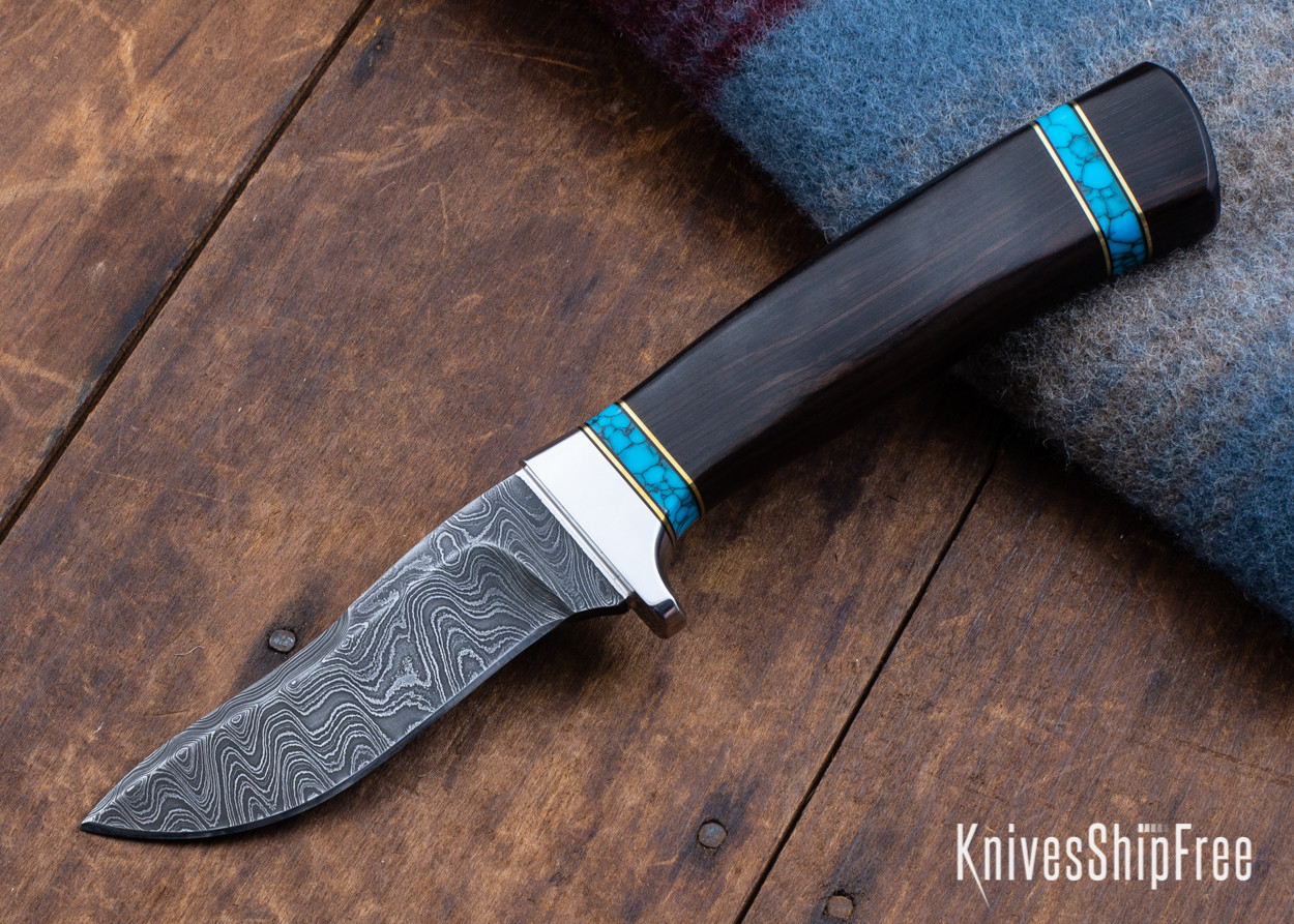 Alan Warren Custom Knives: Humpback Hunter - African Blackwood