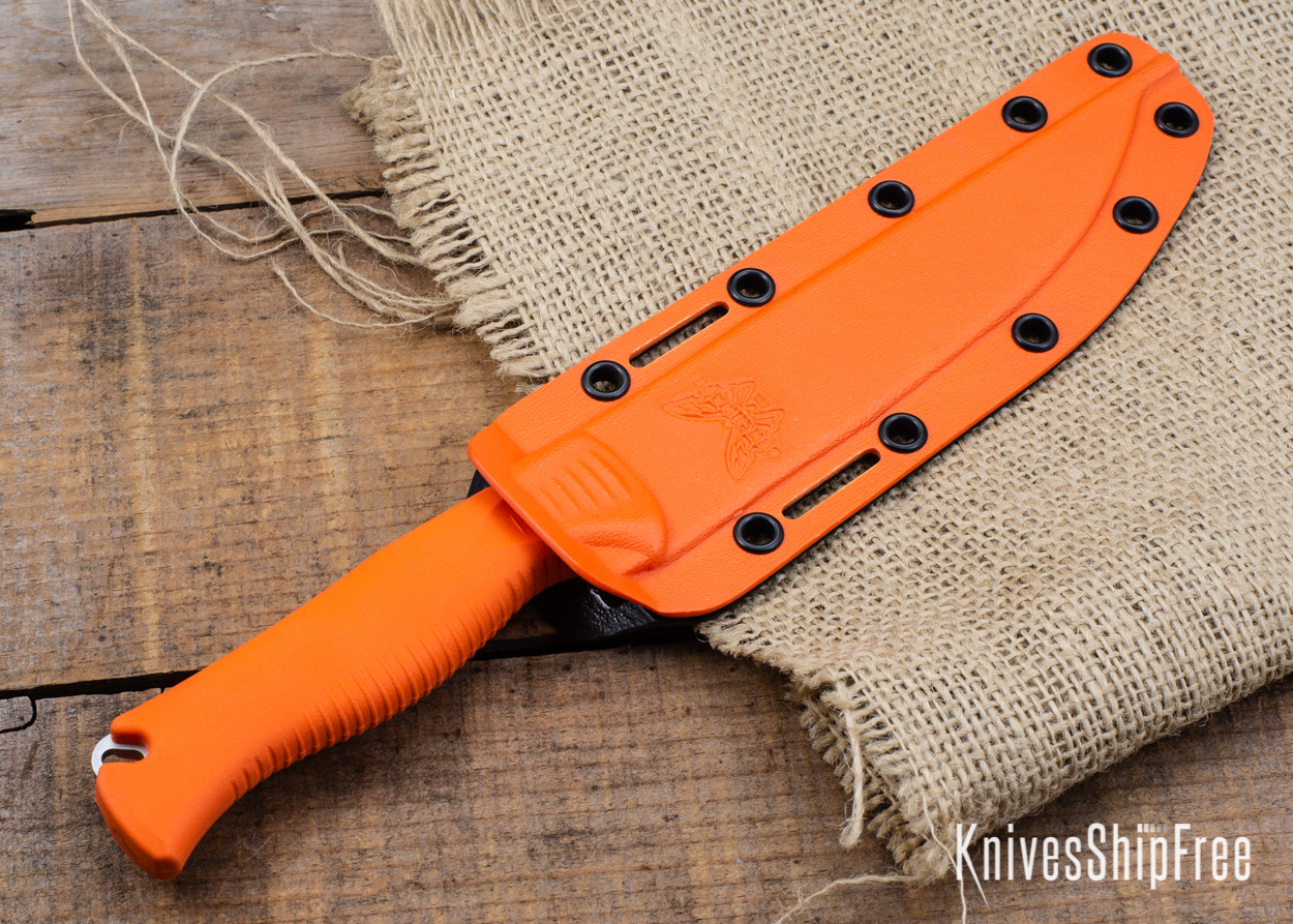 Benchmade Knives: 15500 Meatcrafter - Orange Santoprene - CPM-154