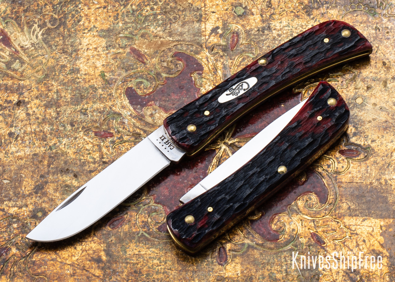  Case xx Knives Sodbuster Jr 25131 Jig Peach Seed Mahogany Bone  Carbon Steel Pocket Knife : Everything Else