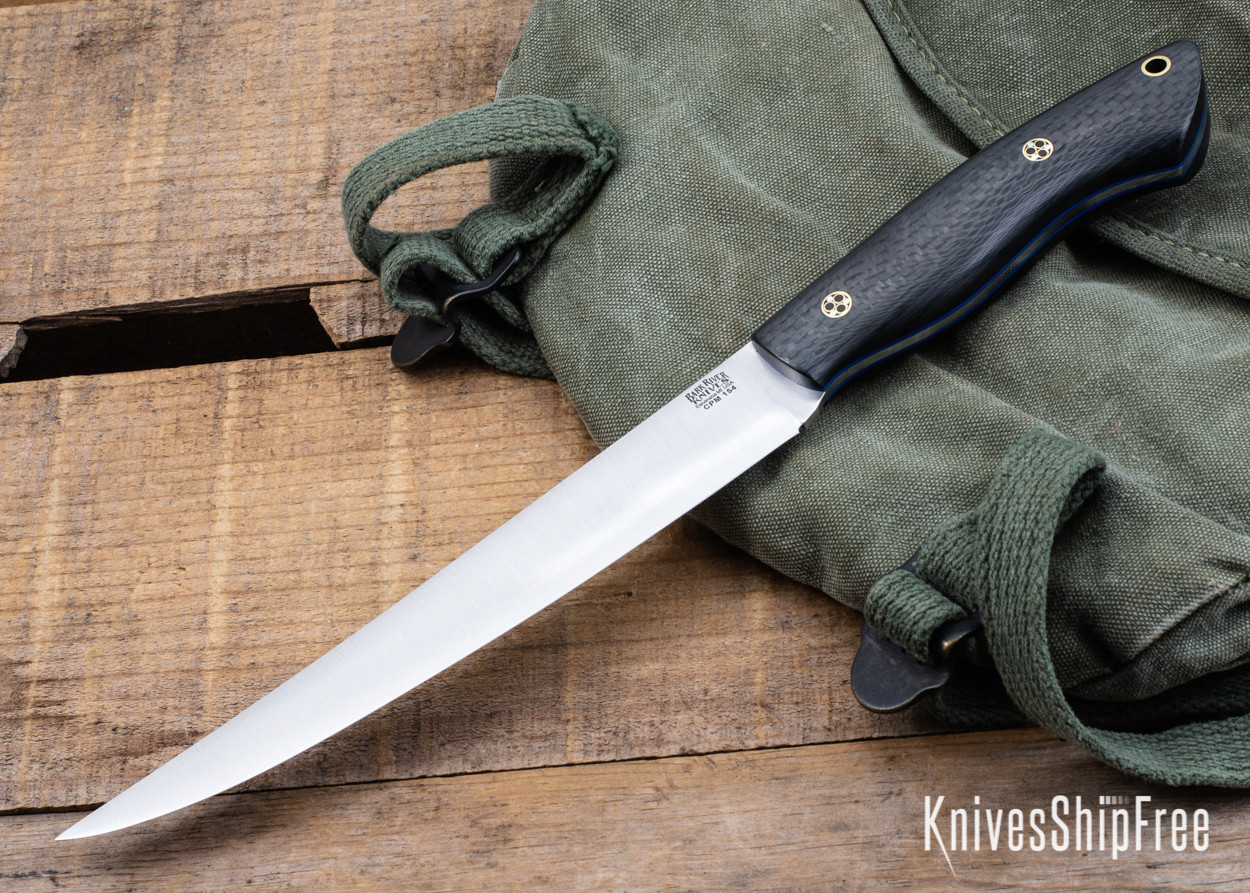 Bark River Knives: Kalahari Sportsman - CPM 154 - Black Carbon 