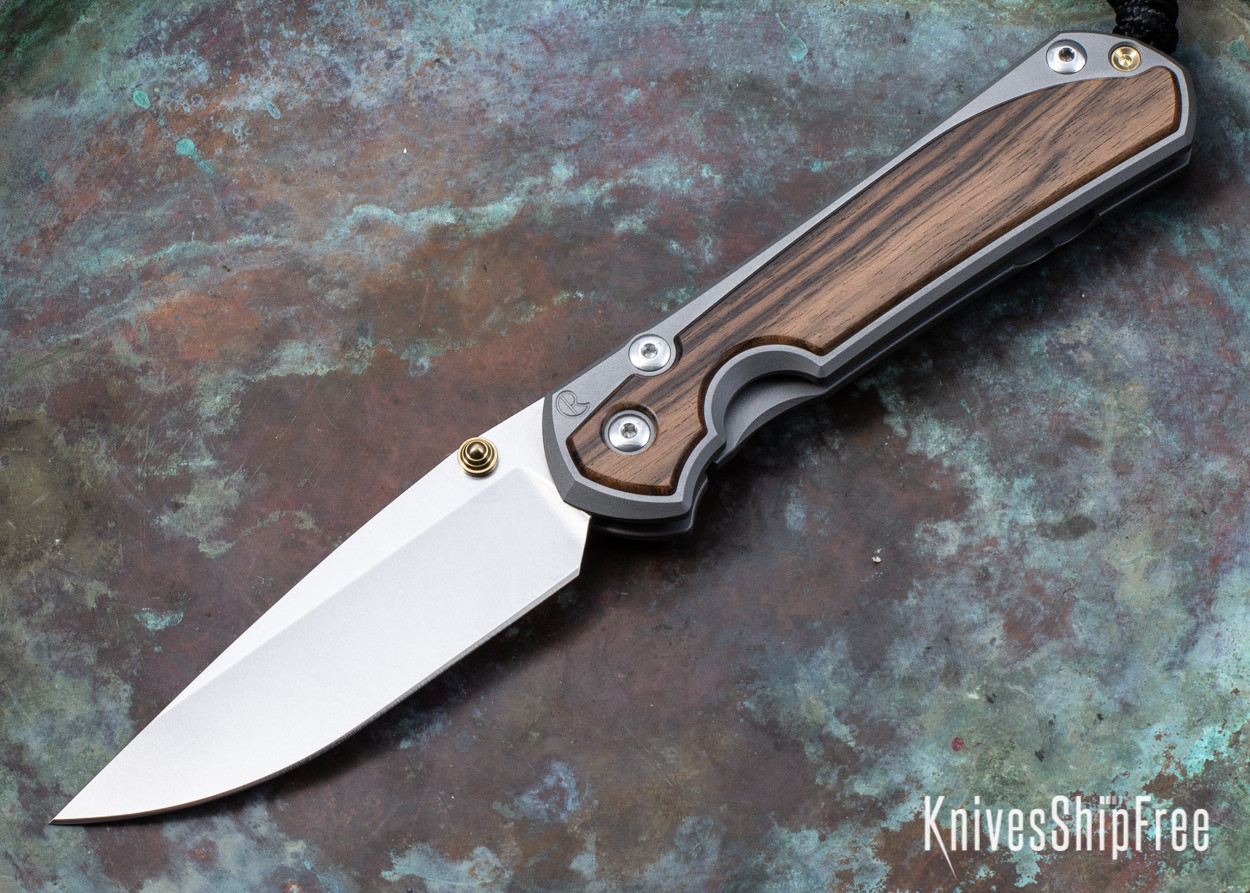Chris Reeve Knives: Large Sebenza 31 - Macassar Ebony Inlay