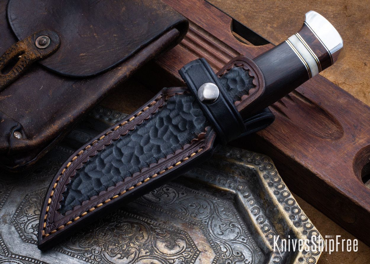 Alan Warren Custom Knives: #2422 Trailing Point Hunter - African