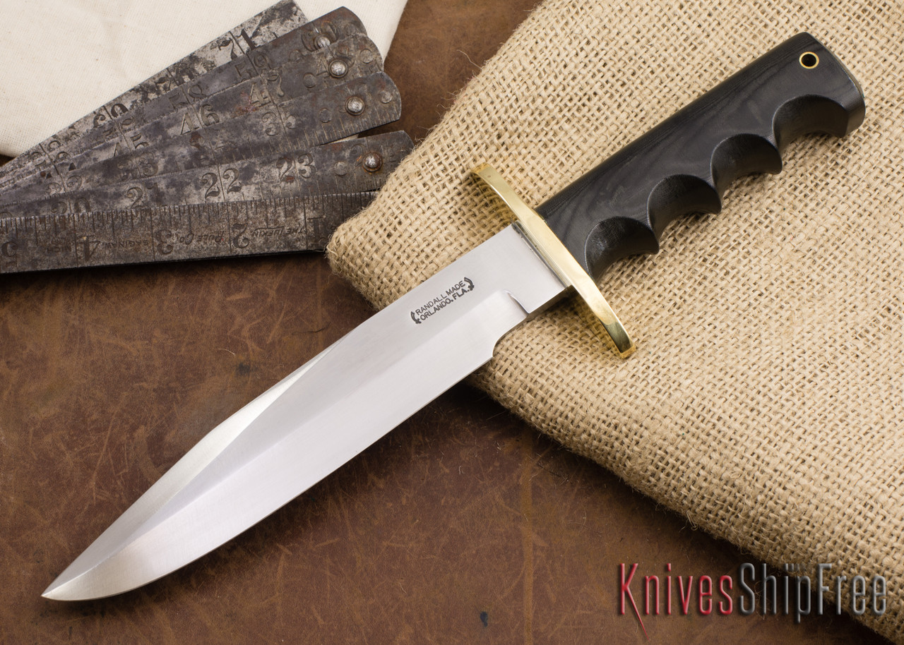 NOT FOR SALE サンディ・ラム／パラダイス・イン・マイ・ハート Randall Made Knives: Model 14 Attack - Black Micarta - Brass Hilt