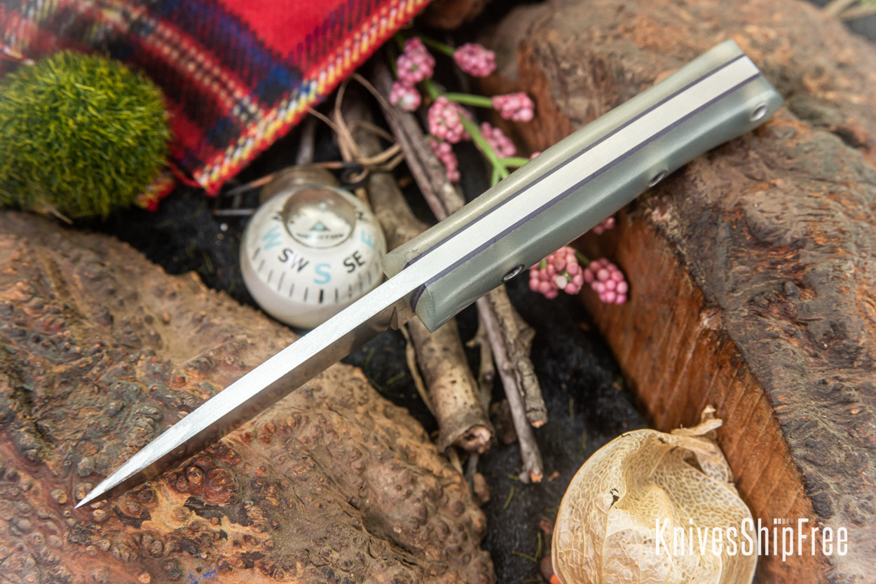 Bark River Knives: Little Creek - CPM 3V - Ghost Green Jade G-10