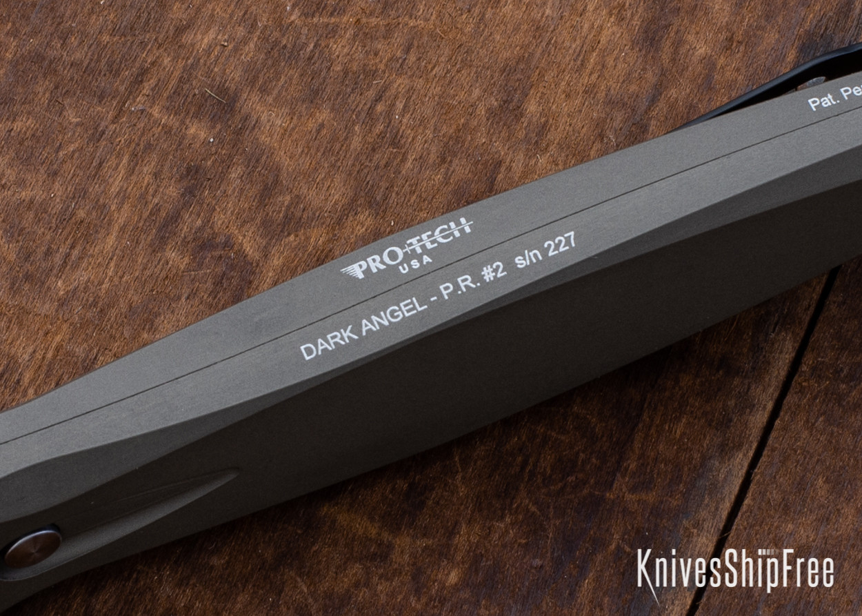 Pro-Tech: Dark Angel - Single Action OTF - Desert Sand Anodized