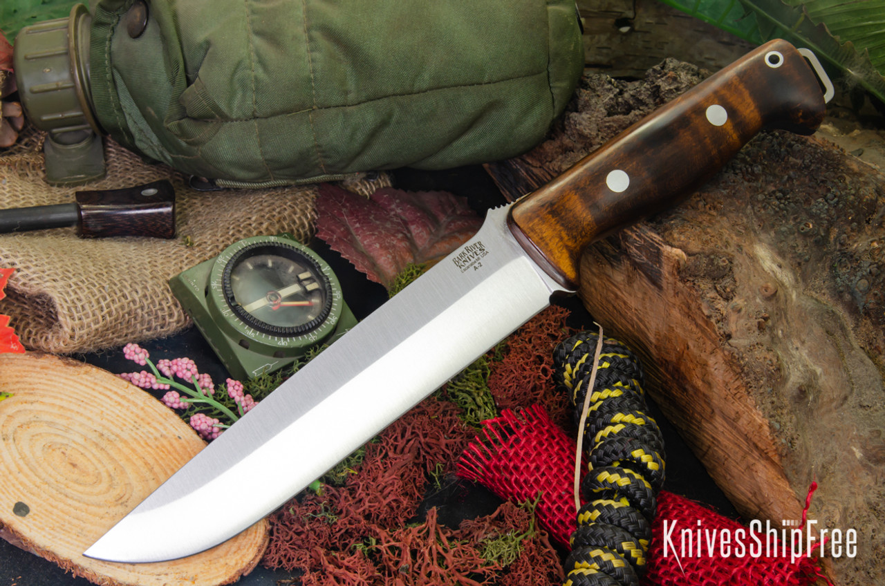 Bark River Knives: Bravo 2 - Dark Curly Maple #1