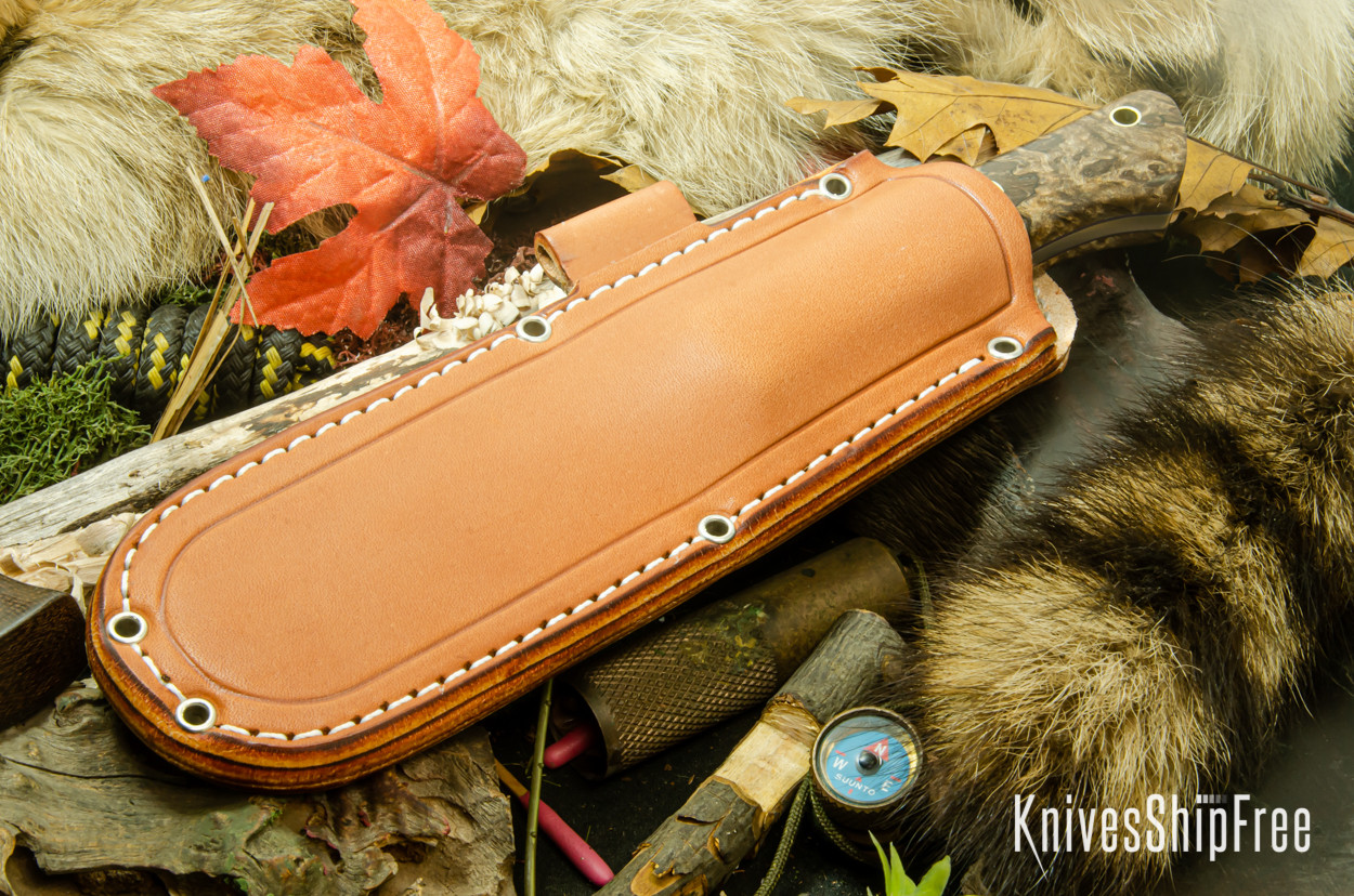Bark River Knives: Aurora - CPM 3V - Natural Canvas Micarta