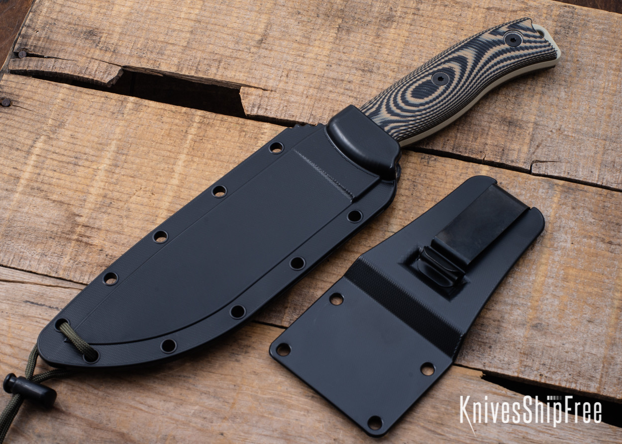 ESEE Knives: ESEE-6PDT-005 - Desert Tan Blade - 3D Black G-10