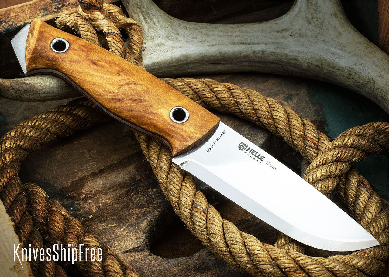 Helle Knives: Utvaer - Curly Birch 14