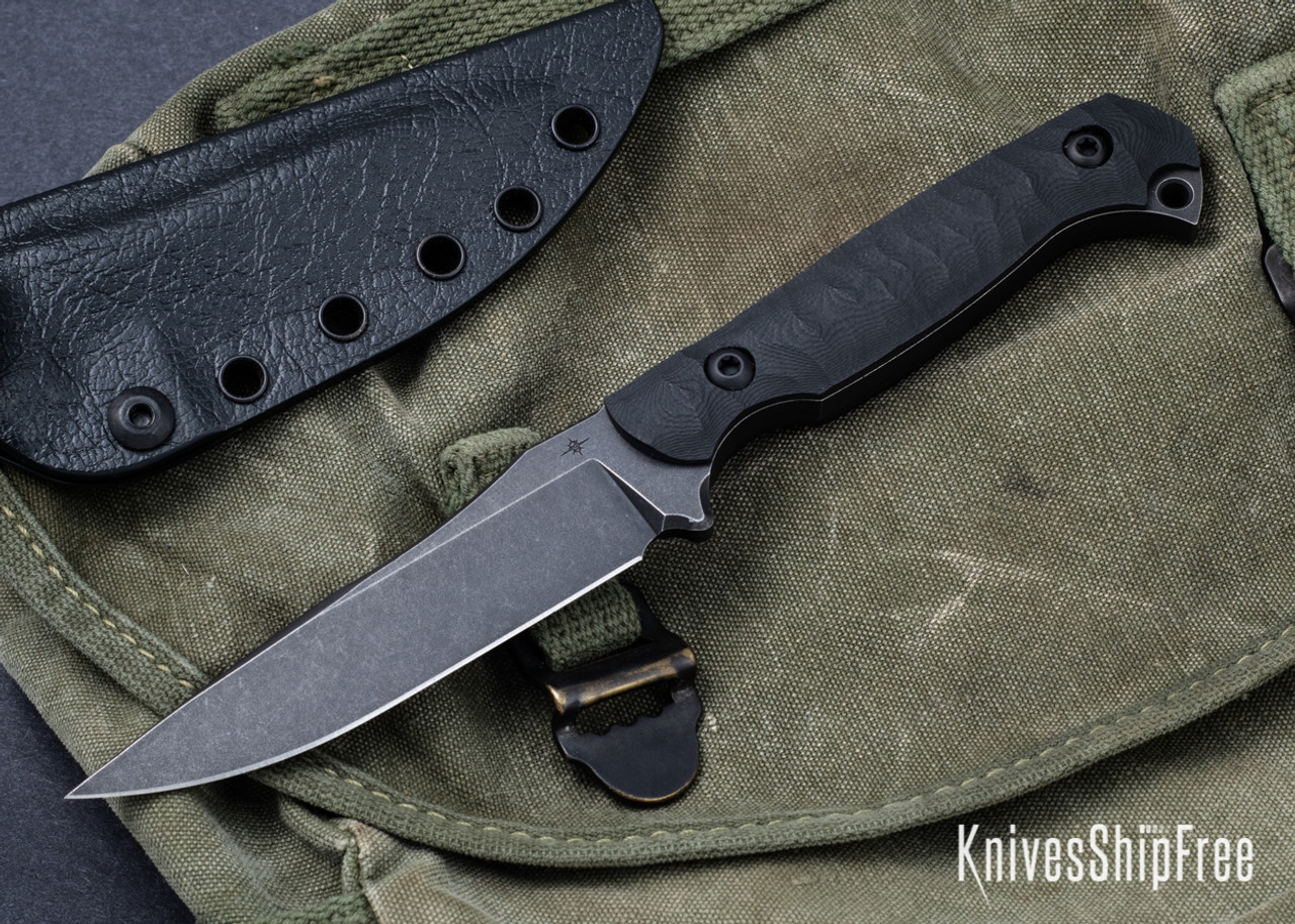 Toor Knives: Krypteia Carbon - Textured Black G-10 - CPM-S35VN