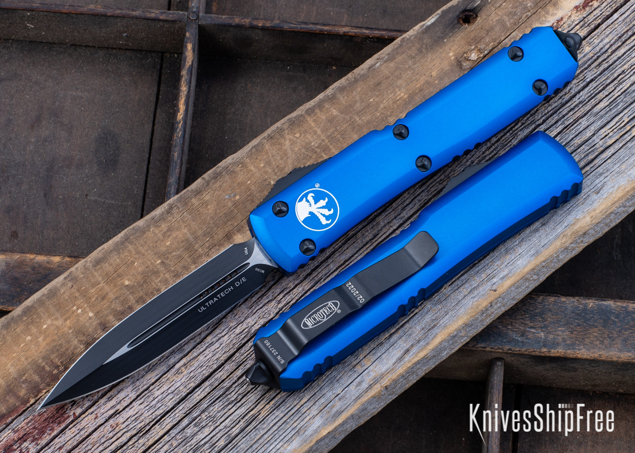 Microtech: Ultratech - Auto OTF - Double Edge - Black STD Blade