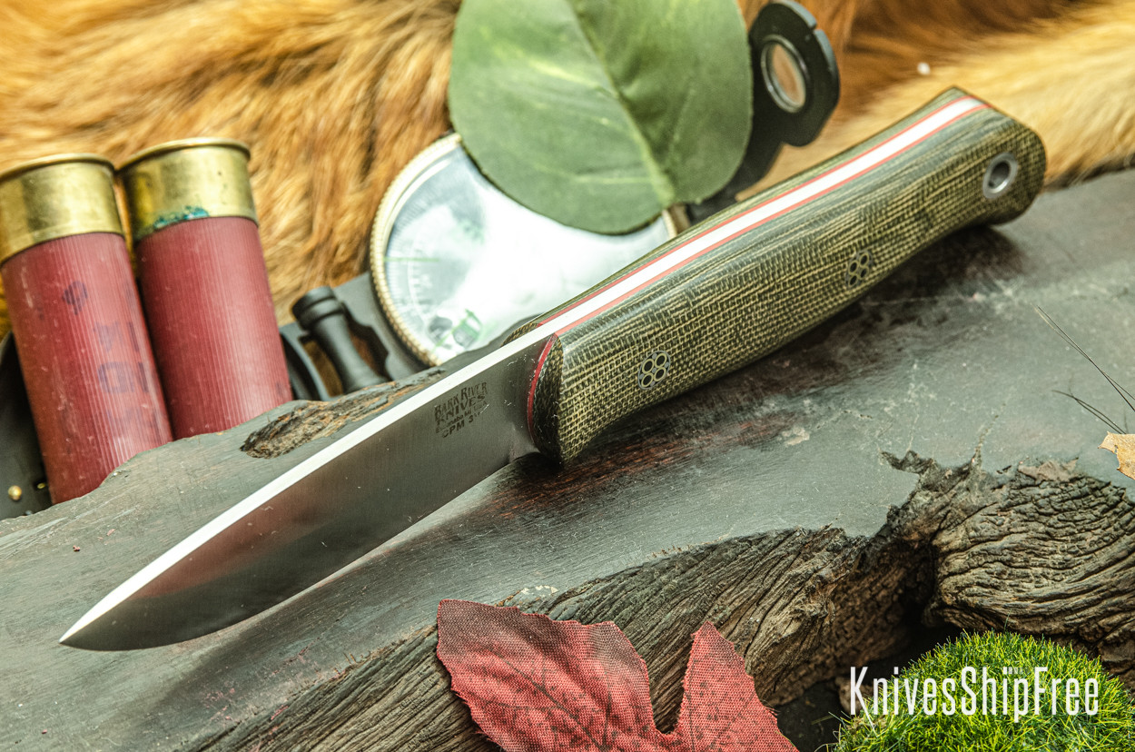 Bark River Knives: Ultralite Bushcrafter - CPM 3V - Green Bark River Knives: Ultralite Bushcrafter - CPM 3V - Green