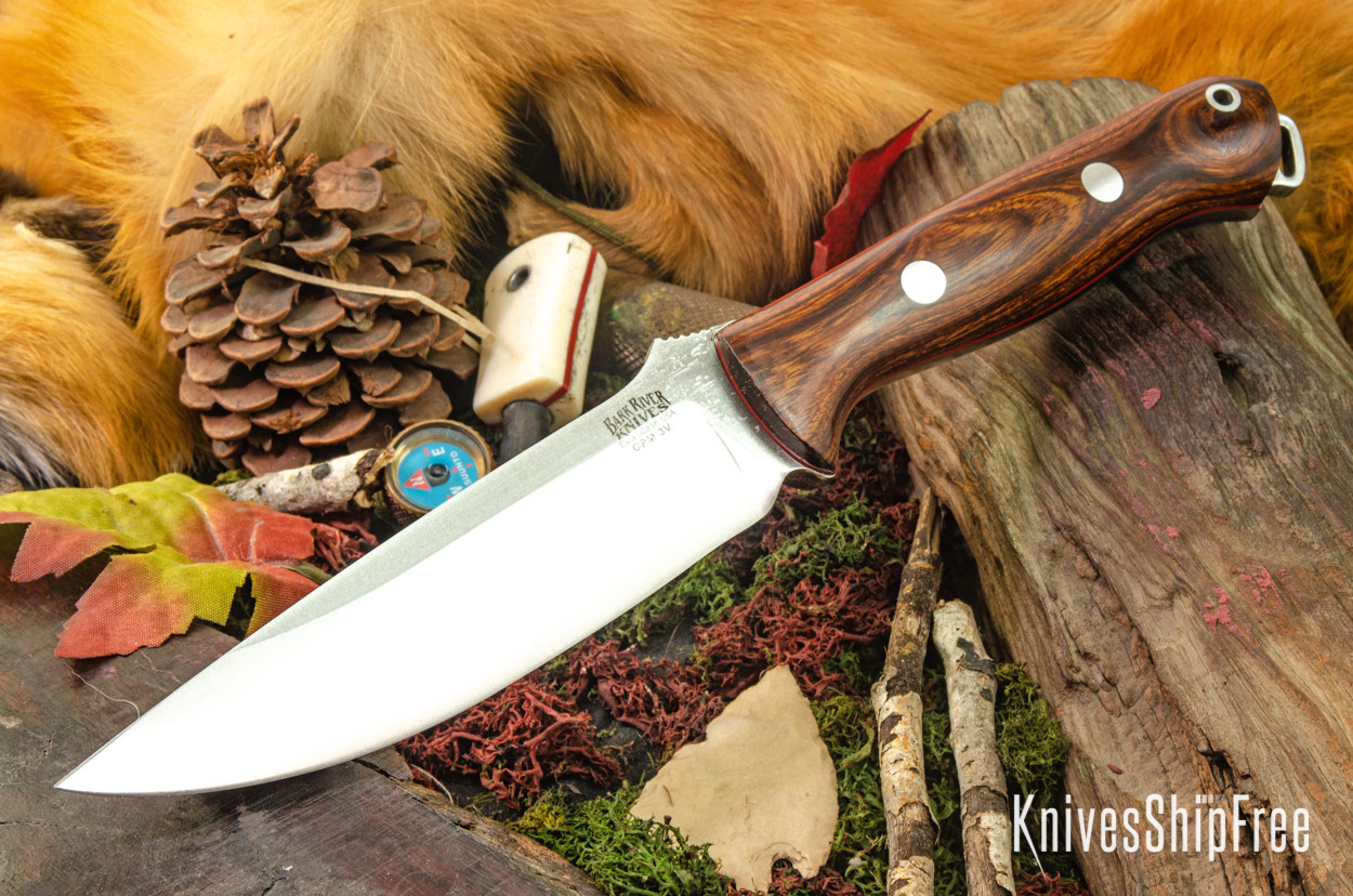 Bark River Knives: Bravo Vortex - CPM 3V - Desert Ironwood