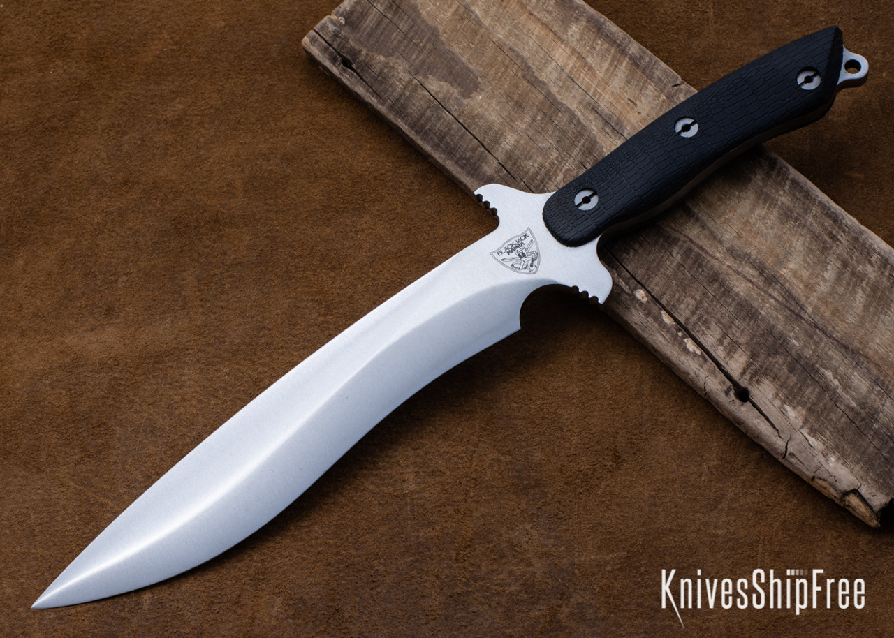 BlackJack Knives: Mamba II - Satin Finish - Black Kraton