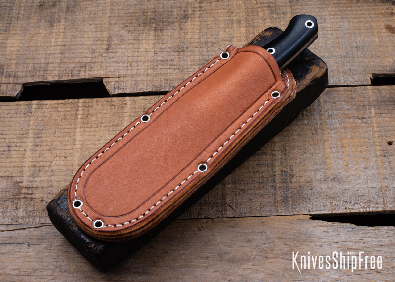 Bark River Knives: Gunny - CPM 3V - Green Canvas Micarta - Rampless