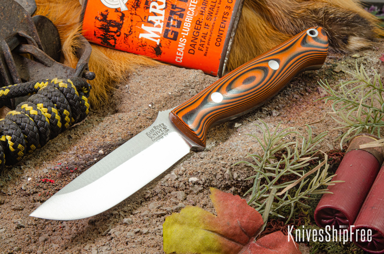 Bark River Knives: Gunny - CPM 3V - Tigerstripe G-10