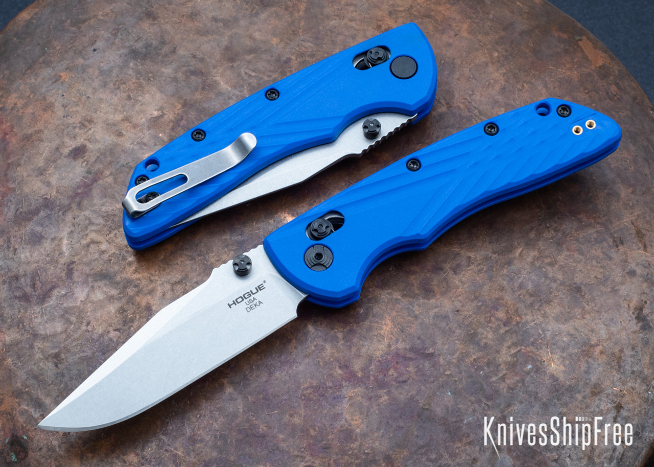 Hogue Knives: Deka - CPM MagnaCut - Clip Point - Tumbled Finish 