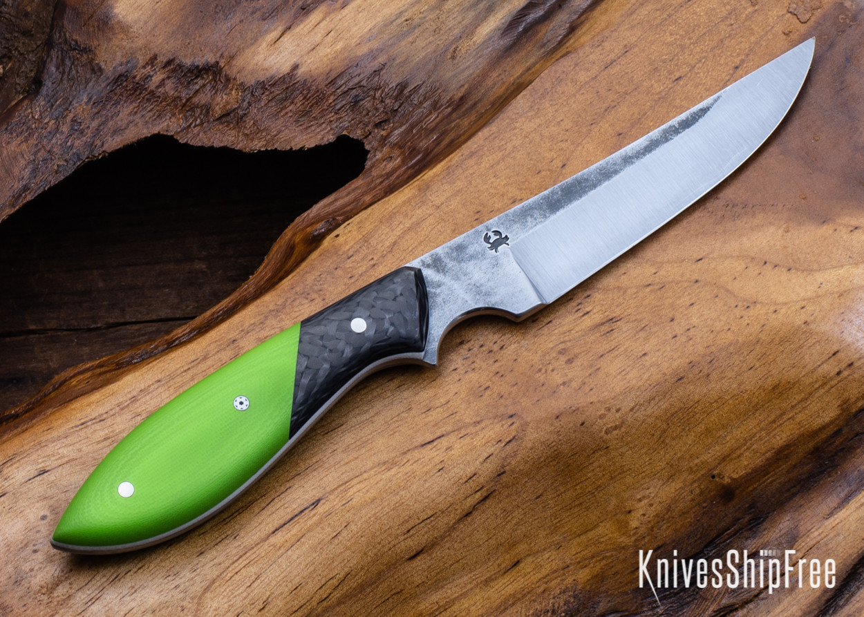 Carter Cutlery: Muteki - Persian - Toxic Green G10 - Carbon Fiber