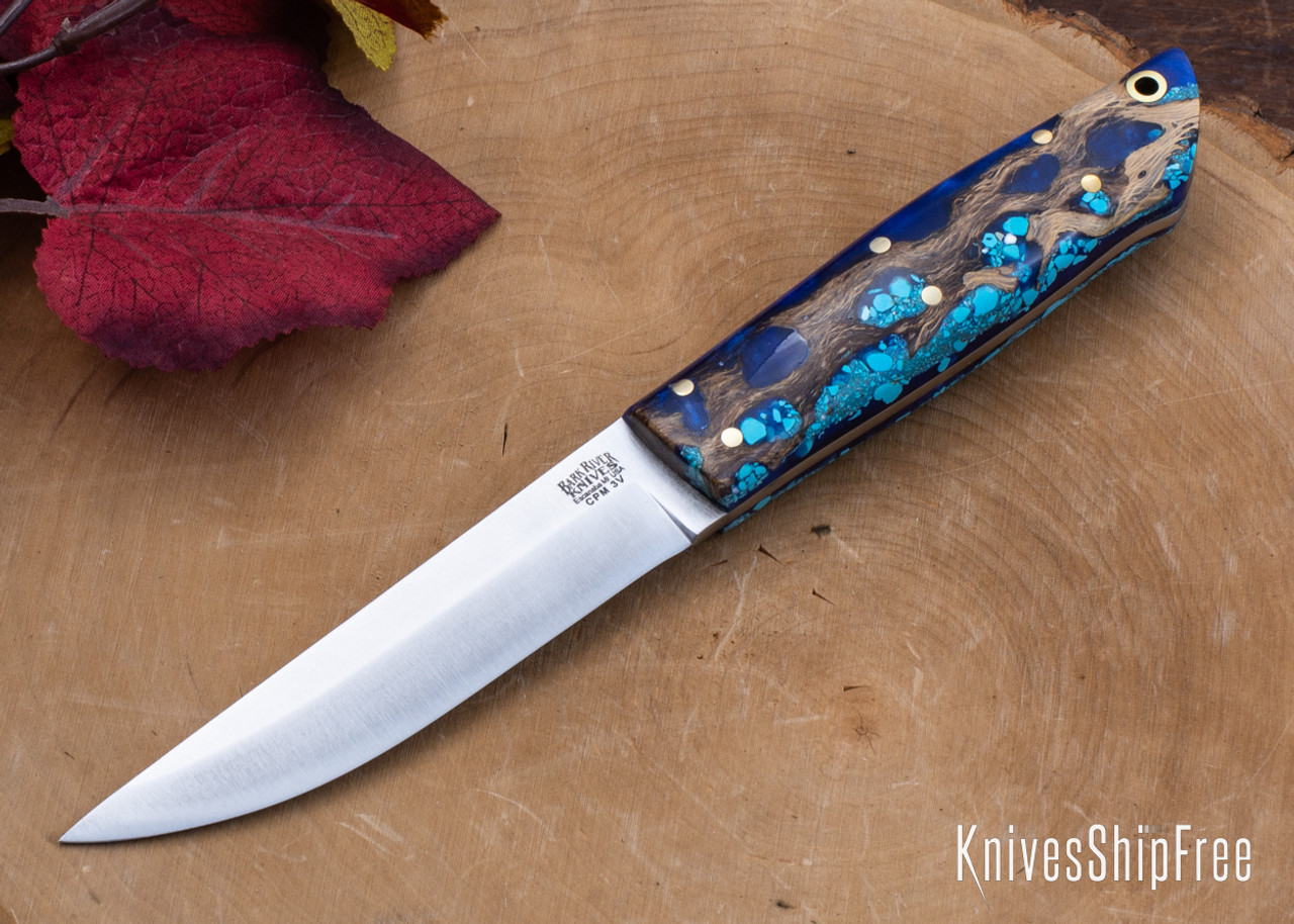 Bark River Knives: Puukko 3V - Blue Cholla Cactus with Turquoise #3