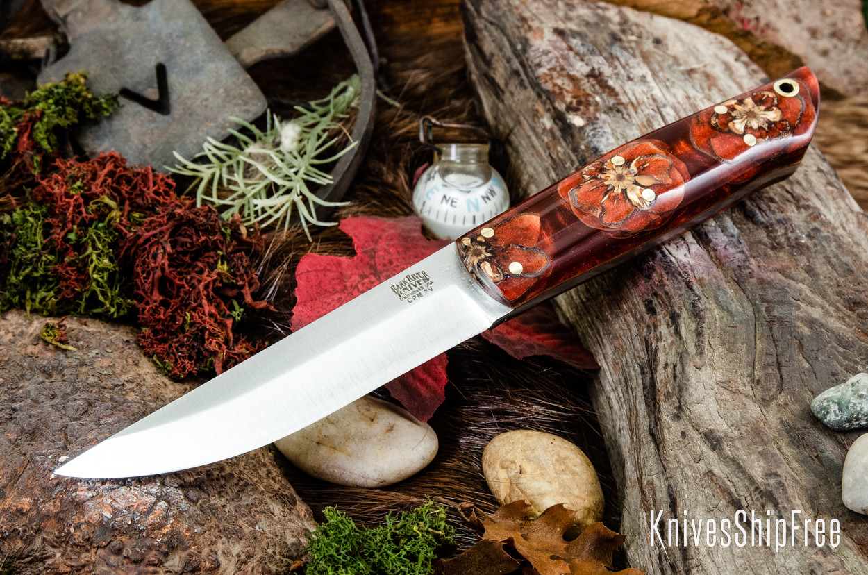 Bark River Knives: Puukko 3V - Copper Sprucecone - Natural Liners