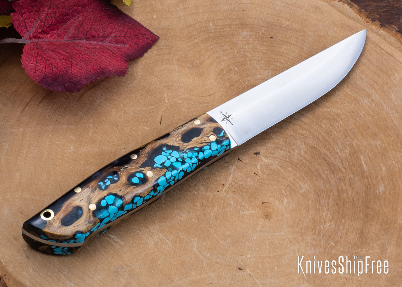 Bark River Knives: Puukko 3V - Gunmetal Cholla Cactus with