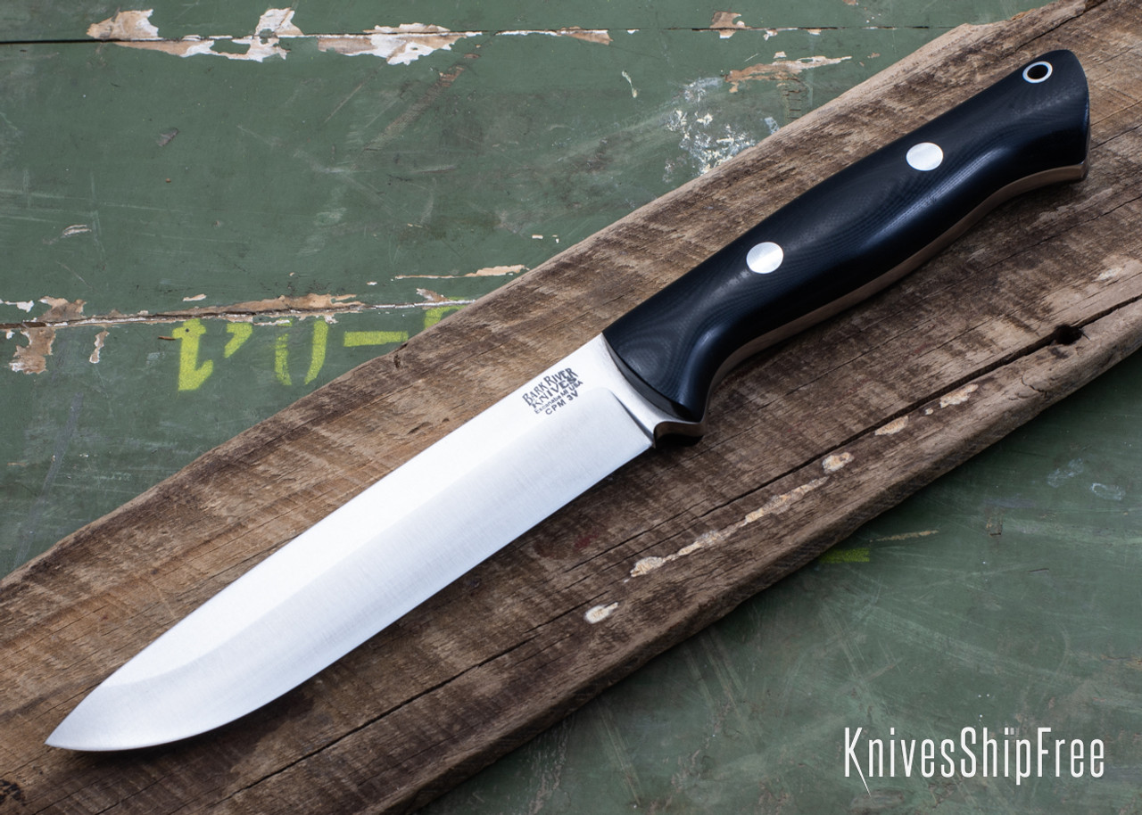 Bark River Knives: Bravo 1.5 - CPM 3V - Black G-10 - Rampless