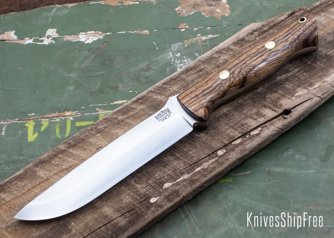 Bark River Knives: Bravo 1.5 - CPM 3V - Zebrawood - Brass Pins #3