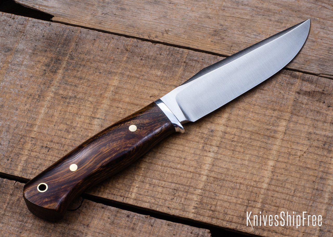 Bark River Knives: Matterhorn CPM S45VN Desert Ironwood Brass Pins #2