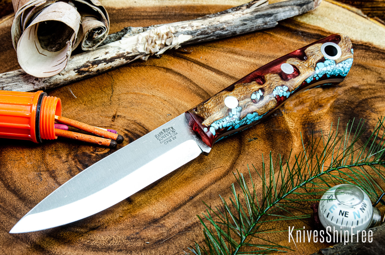 通販 送料無料  - 3V Scandi Aurora Knives: River Bark Red with Cactus Cholla その他