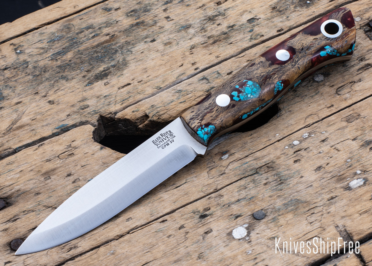 Bark River Knives: Aurora Scandi 3V - Red Cholla Cactus with