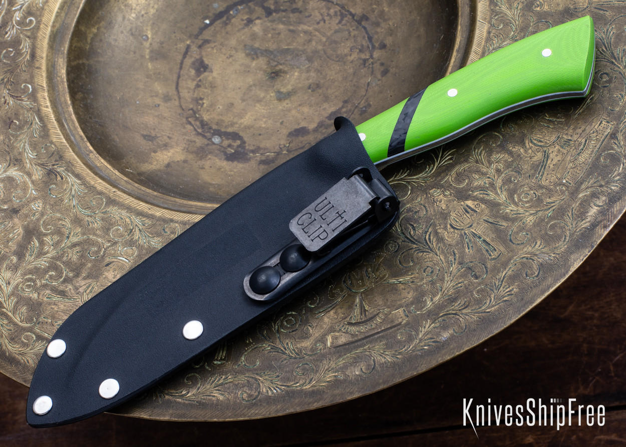Carter Cutlery Muteki Mushroom Knife Toxic Green G10 Carbon