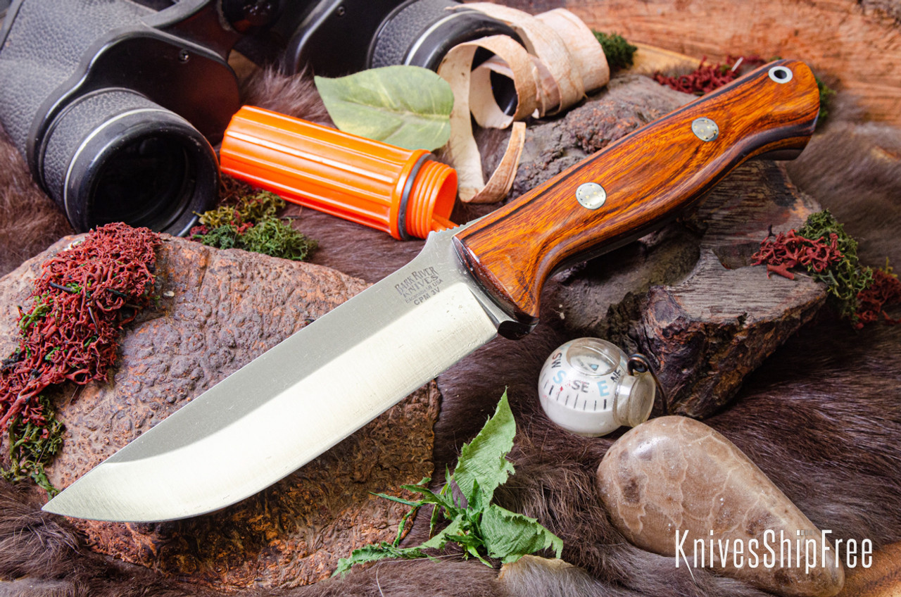 Bark River Knives: Bravo 1.25 - CPM 3V - Desert Ironwood - Black