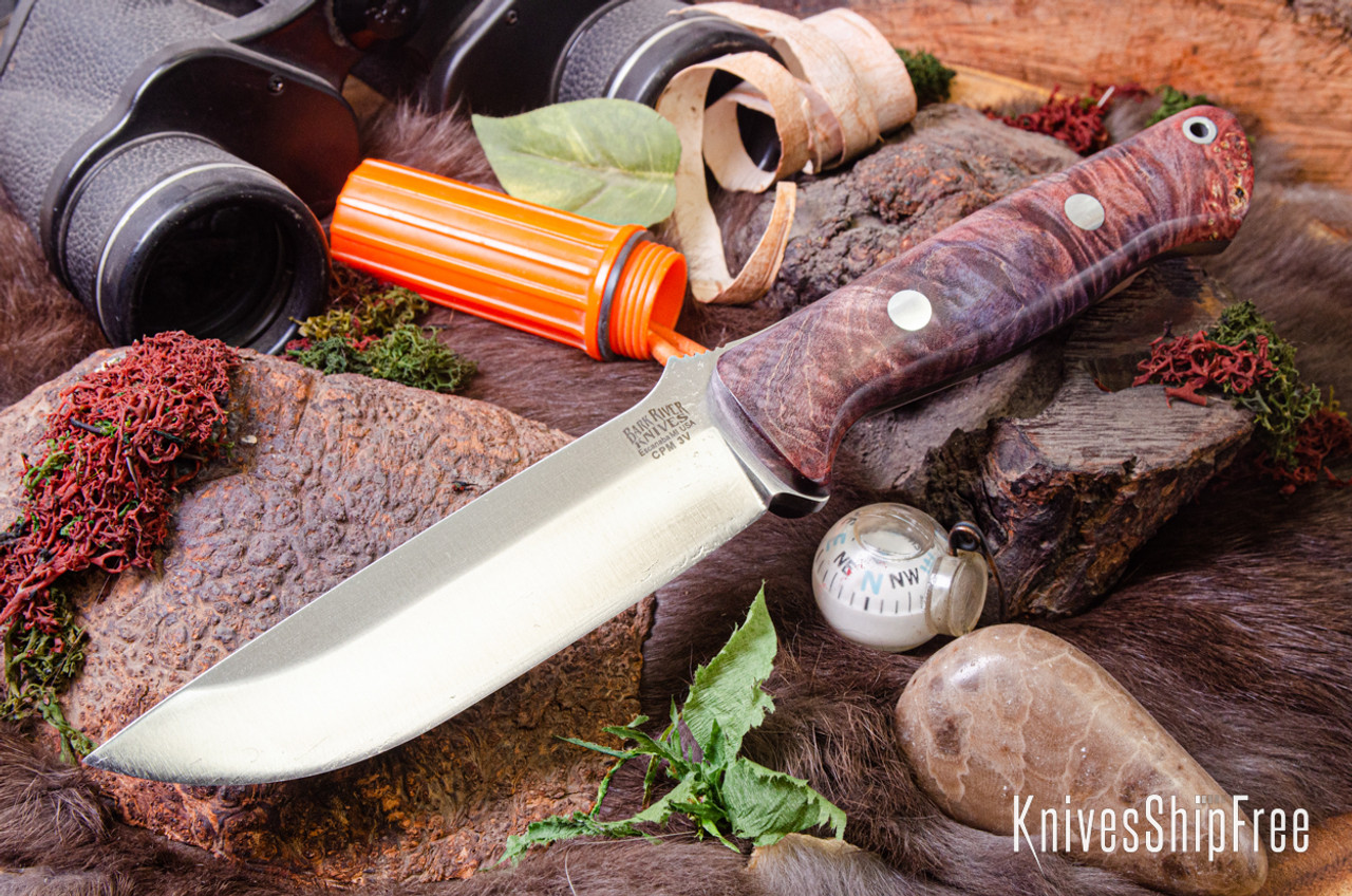 Bark River Knives: Bravo 1.25 - CPM 3V - Hellfire Maple Burl #1