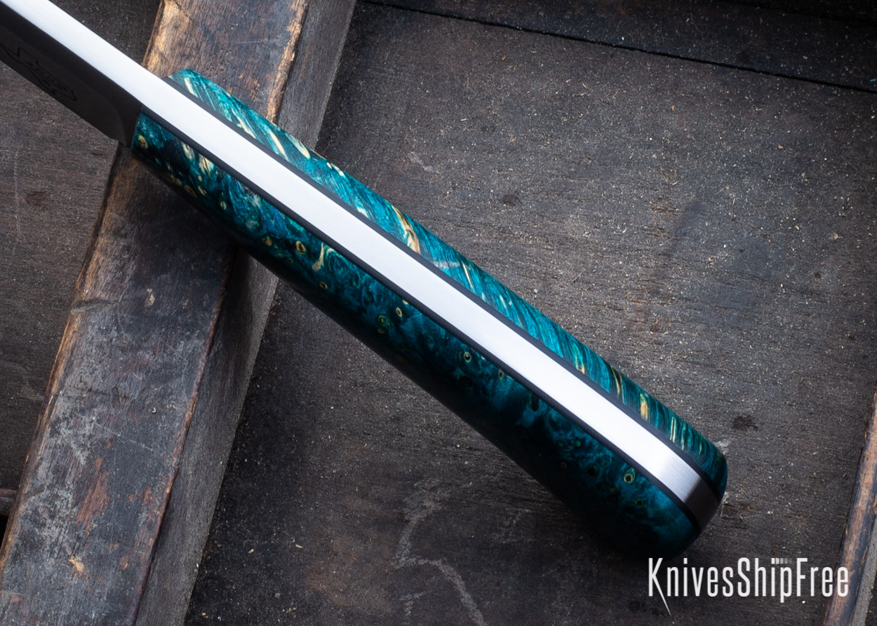 Jeff Davidson Custom Knives IBEX Hunter Stonewashed 80CrV2 Blue